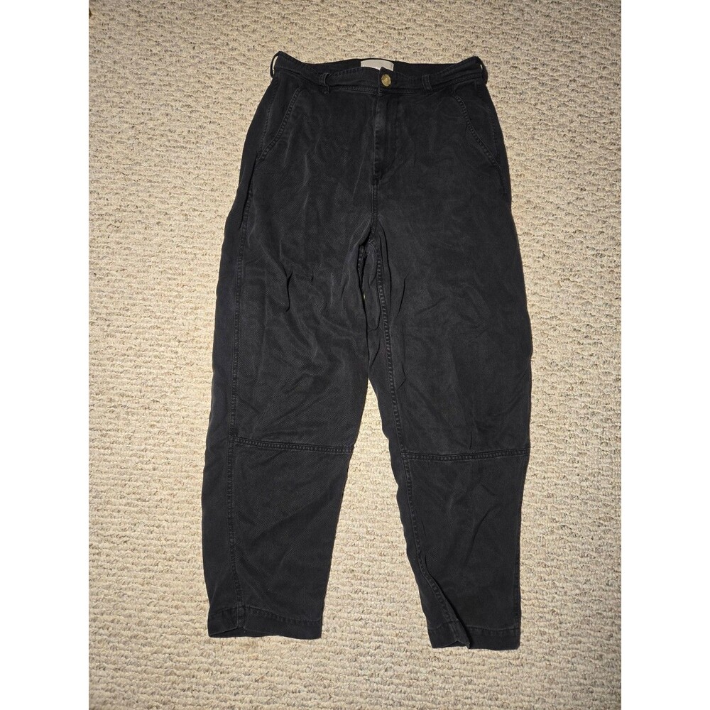 Everlane The Utility Barrel Pant Jeans Women's 4 Black 100% Tencel Lyocell